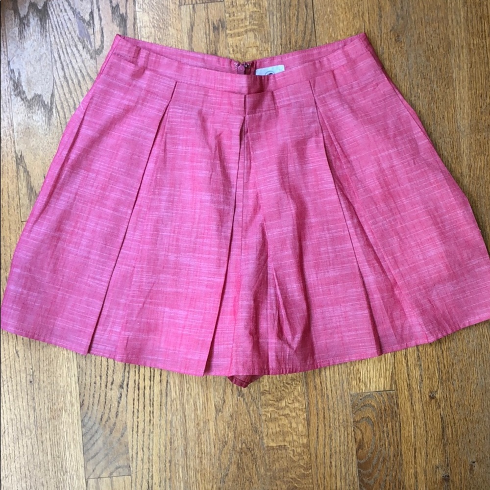 Southern Proper Red Washed High Waisted Skort